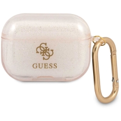 Guess GUA3UCG4GD 4G blizgus dėklas Airpods 3 auksinis