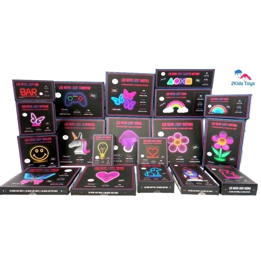 Eko-Light 2Kids Toys LED NEON LIGHT heart lamp red – 4