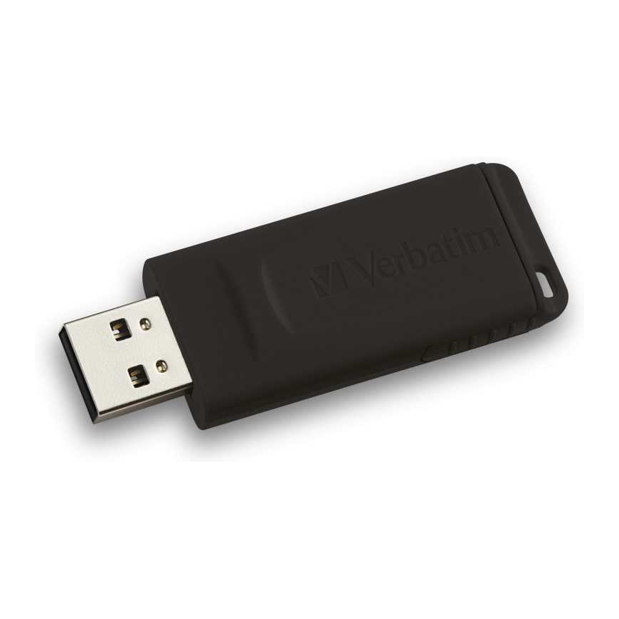 Verbatim 64GB Slider USB 2.0 Melns – 2