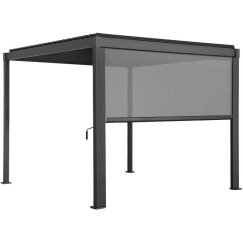 Home4You Gazebo Mosquito Net for MIRADOR-80/88 3 m, frame: 279.3x224.45 mm, gray color