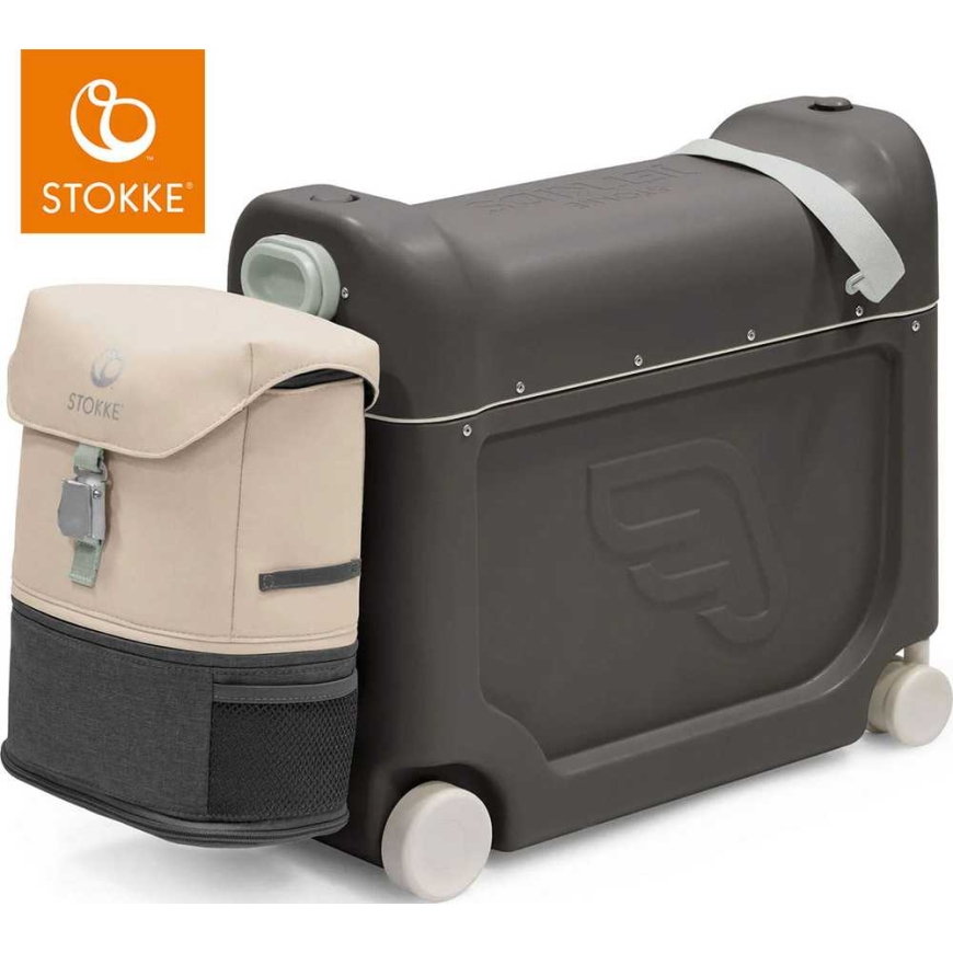 Stokke JetKids - travel set BedBox + Crew Backpack | Midnight Grey
