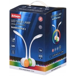 Activejet AJE-RAINBOW 2 pöytävalaisin 7 W LED G Valkoinen