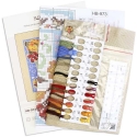 Beldizart Embroidery Cross Stitch Kit "Miniature Sample. Autumn Composition" 13x13 cm SNV-973 Beldizart Embroidery Cross Stitch Kit "Miniature Sample. Autumn Composition" 13x13 cm SNV-973