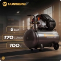 Öljy ilmakompressorille 100l 8 bar Humberg HM-257 Öljy ilmakompressorille 100l 8 bar Humberg HM-257