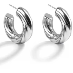 Серьги-кольца из серебра "Celeste" Marc Malone MCE250192S