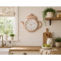 Teapot Wall Clock, 34.4 x 29 x 4.4 cm, 1 AA battery (not include Teapot Wall Clock, 34.4 x 29 x 4.4 cm, 1 AA battery (not include