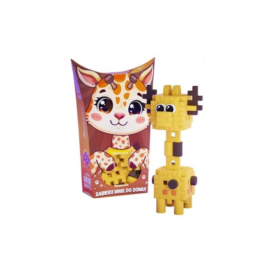 Marioinex Mini Waffle Pocket Pets Giraffe 35 pcs for kids ZA6660