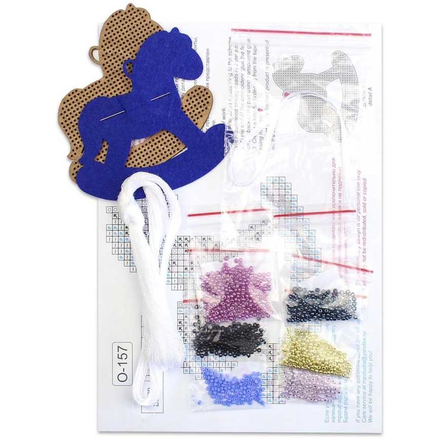 Beldizart Ristipistot puupohjalla "Little Dark Horse" 8x8 cm SO-157 – 3