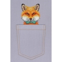 Beldizart Water-Soluble Canvas Cross Stitch Kit Sly Fox SV-242 Beldizart Water-Soluble Canvas Cross Stitch Kit Sly Fox SV-242