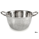 Дуршлаг из нержавеющей стали с ручками, 24 см, 14 × 30,5 × 24 см Дуршлаг из нержавеющей стали с ручками, 24 см, 14 × 30,5 × 24 см
