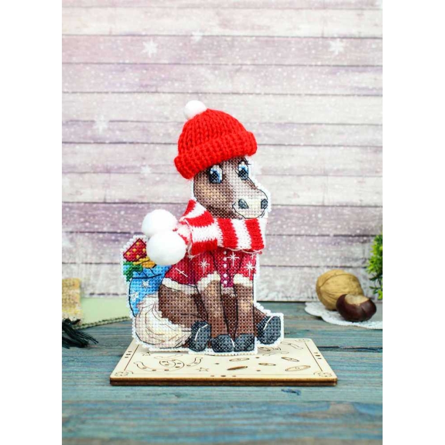 Beldizart Krustenšuvju komplekts "Zirgs cepurē" 13x9 cm SR-1327
