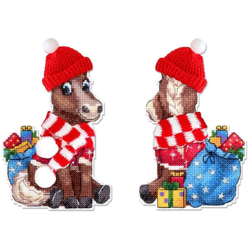 Beldizart Набор для вышивания крестиком "Лошадь в шляпе" 13x9 см SR-1327 – 2