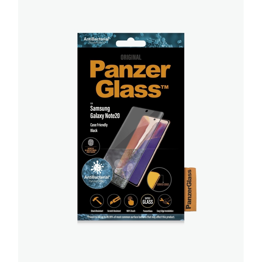 Panzer Glass PanzerGlass Case Friendly, Samsung, Galaxy Note20, Antimicrobial Glass, Black – 3