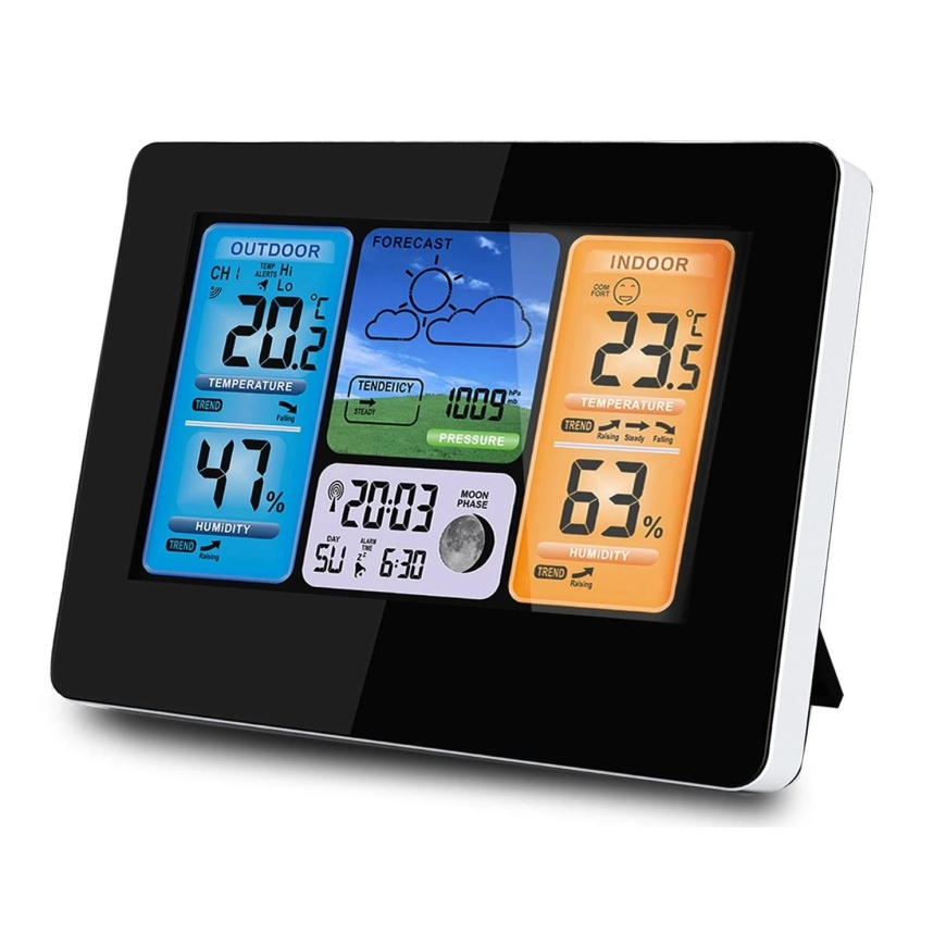 Berdsen Weather Station with Screen BD-902, Black – 2