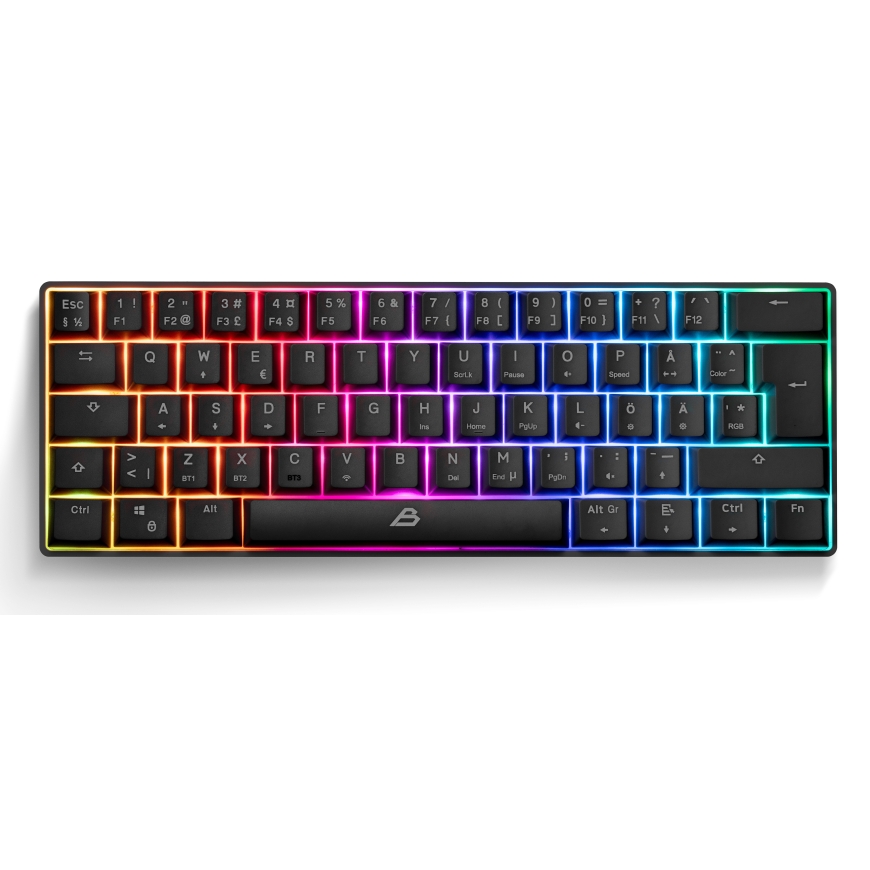 Blackstorm Mech 3 RGB žaidimų klaviatūra, juoda