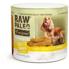 VETEXPERT VetExpert Raw Paleo Cabanossi kalakutiena vidutinio dydžio didelis 100g