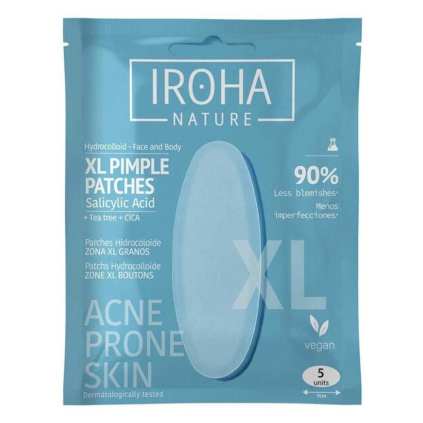 Iroha ACNE PRONE SKIN гидроколлоидные пластыри XL 5 шт. – 2