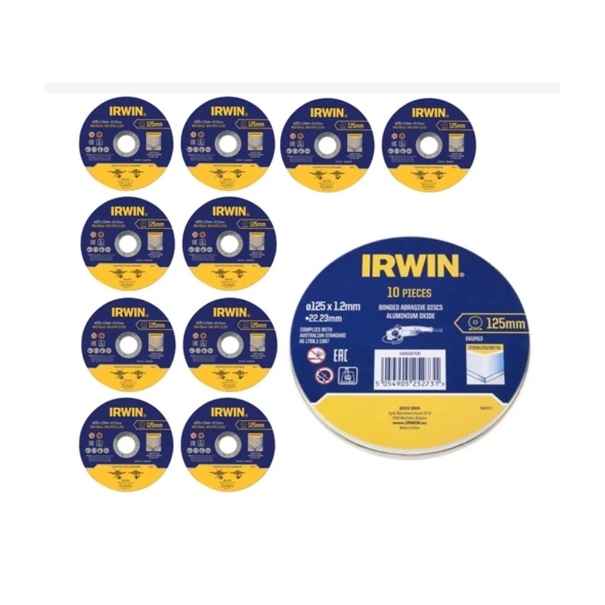 IRWIN SOLDERDISK METALLILE PLAT 125mm x 1,2mm x 22,23mm /10tk
