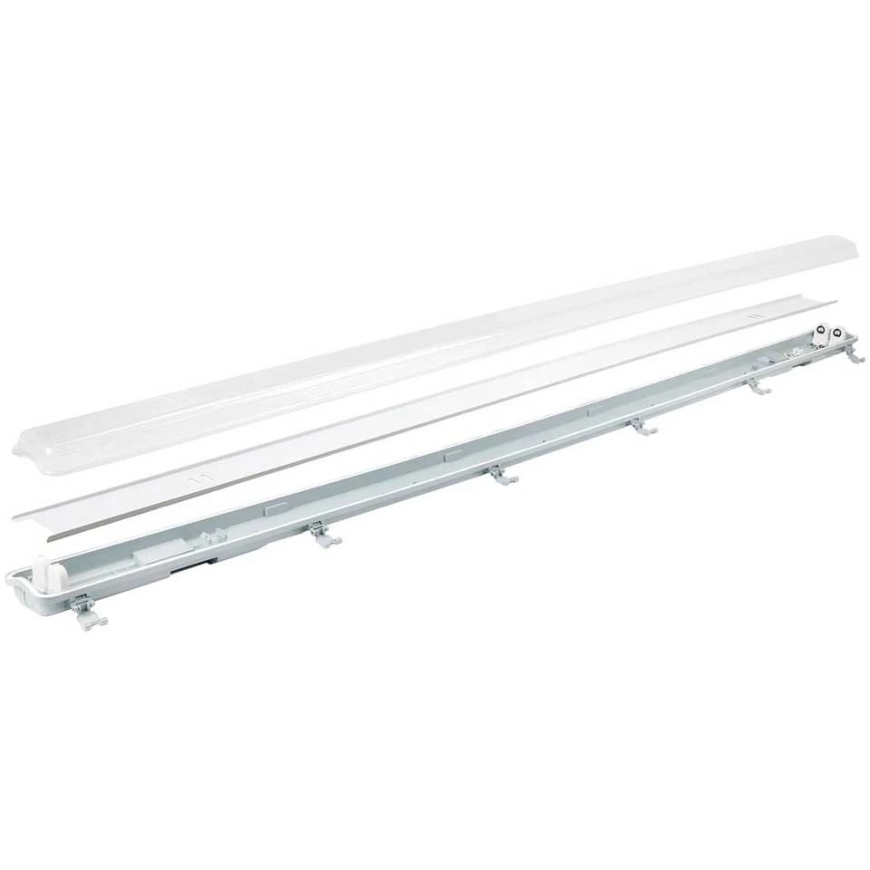 Led Line Lite tiivistetty valaisin VANTO 2xT8 IP65 150cm harmaa ABS/PS heijastimella