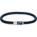 Tommy Hilfiger Tumma Sininen Nahkaranneke Teräspinnalla 2790294 Tommy Hilfiger Tumma Sininen Nahkaranneke Teräspinnalla 2790294