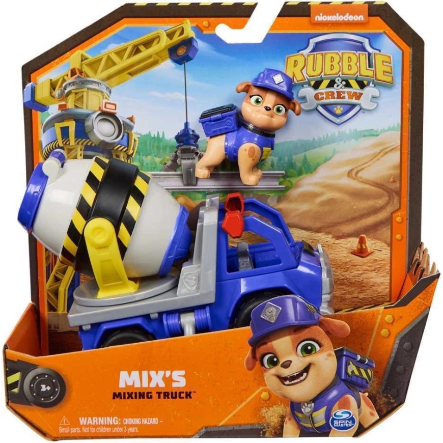 Spin Master PAW PATROL MIX BETONISEKOITIN RAKENNUSTYÖMAAN KALUSTO JA SEN HENKILÖKUNTA + FIGUURI – 2
