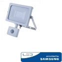 20W LED projector, 3000K, with motion sensor, white housing, SAMSUNG LED chip 20W LED projector, 3000K, with motion sensor, white housing, SAMSUNG LED chip