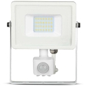20W LED projector, 3000K, with motion sensor, white housing, SAMSUNG LED chip 20W LED projector, 3000K, with motion sensor, white housing, SAMSUNG LED chip