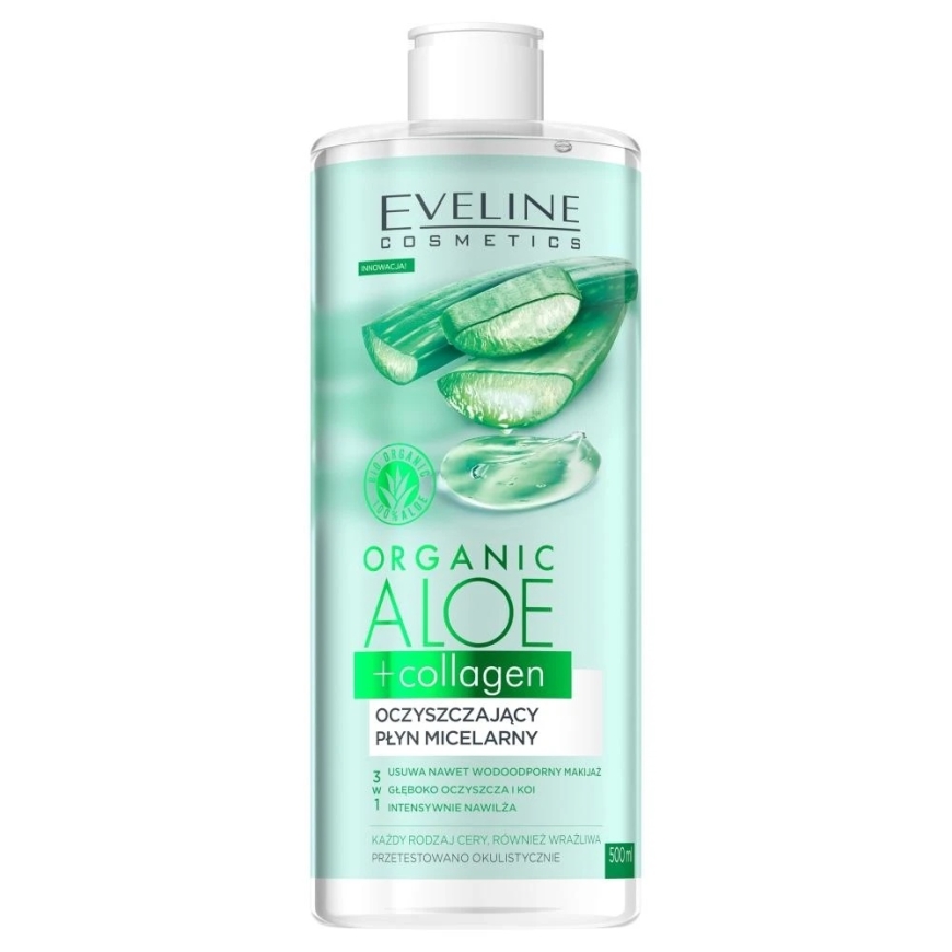 Eveline Cosmetics Organic Aloe + Collagen, 500 ml