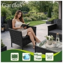 Meble ogrodowe technorattanowe juoda Gardlov Meble ogrodowe technorattanowe juoda Gardlov