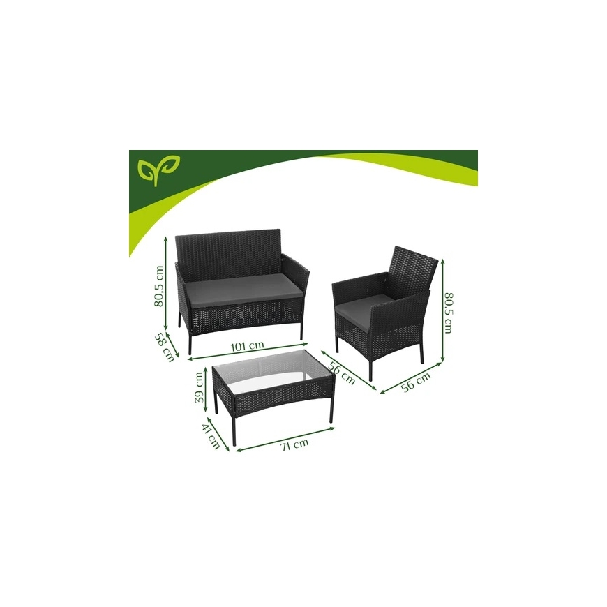 Juoda Gardlov technorattan garden furniture – 5