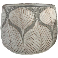 Pot "SUNNY BASIL", D42 x H36,5 cm, liiva/kuldne värv