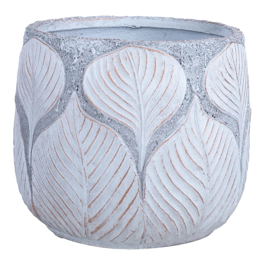 Planter "SUNNY BASIL", D42 x H36.5 cm, sand/golden color – 3