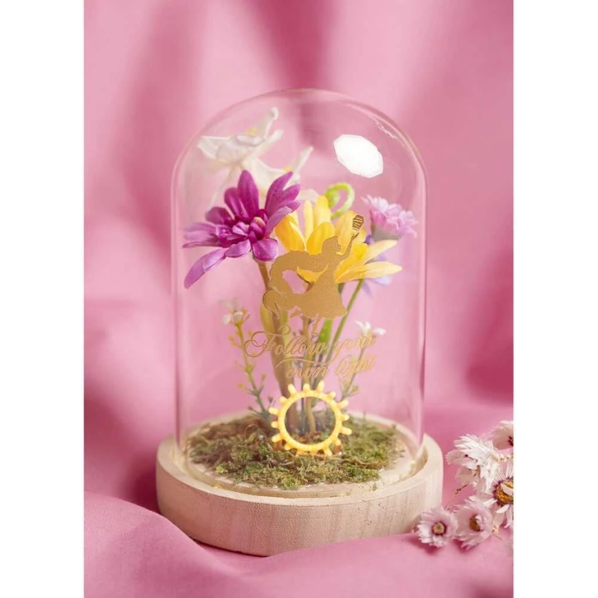 Widdop Co Disney Princess Rapunzel florals in a clonche with neon light – 3
