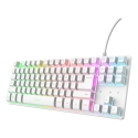 Trust GXT 833W Thado TKL keyboard Gaming USB QWERTY US English White Trust GXT 833W Thado TKL keyboard Gaming USB QWERTY US English White