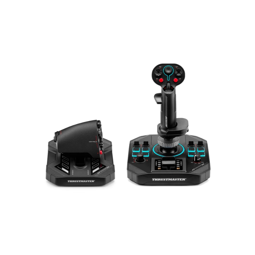 Thrustmaster Sol-R 4 HOTAS Melns USB Kursorsvira + dzinēja vadības svira Analogā / digitālā PC (dato