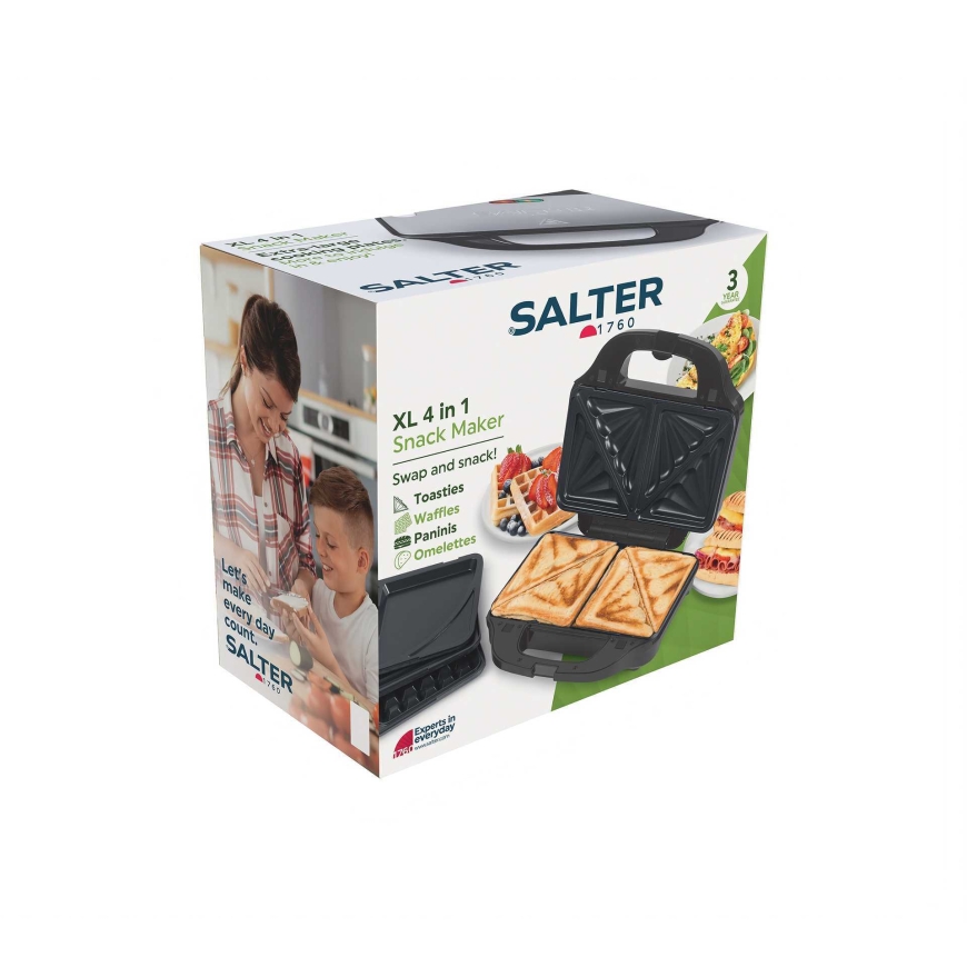 Salter EK2143TFVDE XL 3 в 1 Снек-мейкер – 5