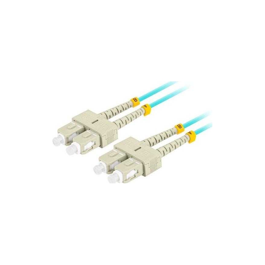 Lanberg Kiudoptiline patchcord MM SC/UPC-SC/UPC DUPLEX LSZH 3.0mm 2m akva