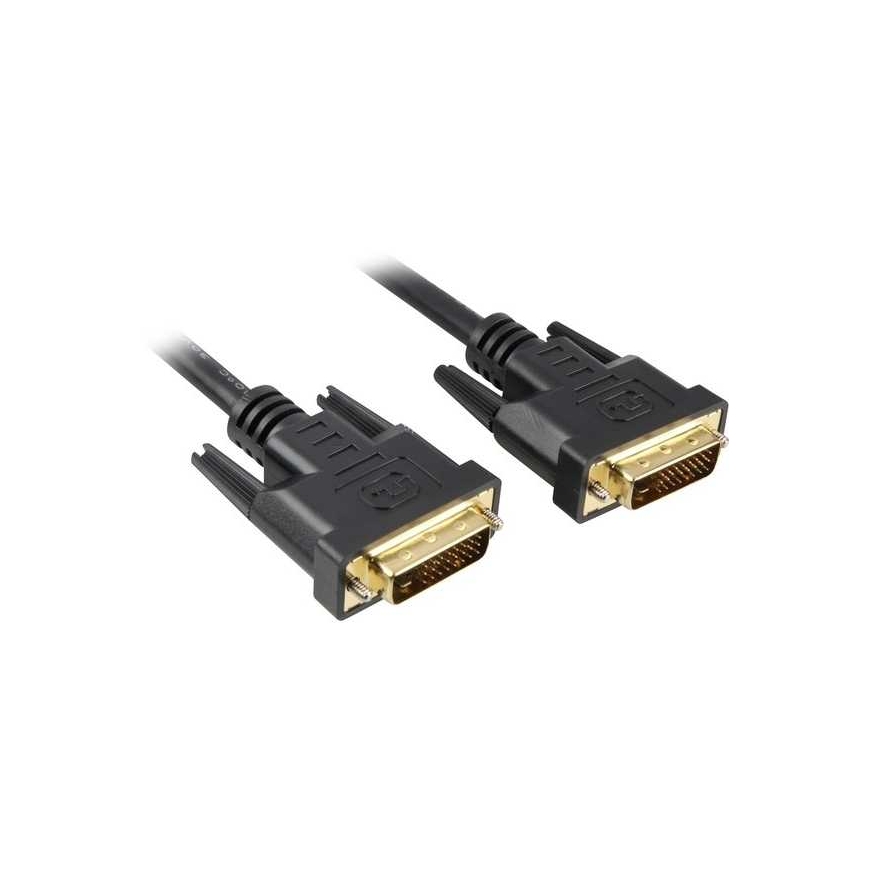 Шаркун Кабель DVI-D на DVI-D (24+1) 3 м Чёрный