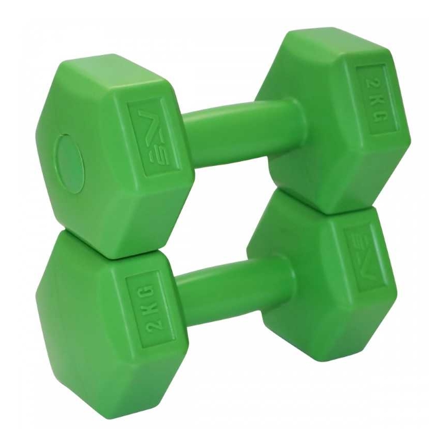 Sportvida GYM & Fitness Hanteliai 4kg Žali – 3