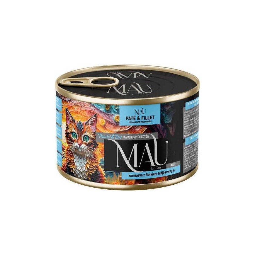 DOLINA NOTECI MAU Pate ja filee Crimson orvokilla - märkäruoka kissoille - 185g