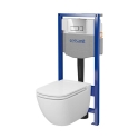 CERSANIT WC KOMPLEKTS S701-759 AR RĀMI + HROMA POGU CERSANIT WC KOMPLEKTS S701-759 AR RĀMI + HROMA POGU