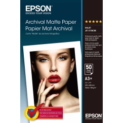 Epson Archival Matte - A3+ kokoinen mattapaperi - mattapintainen tulostuspaperi, 50 arkkia
