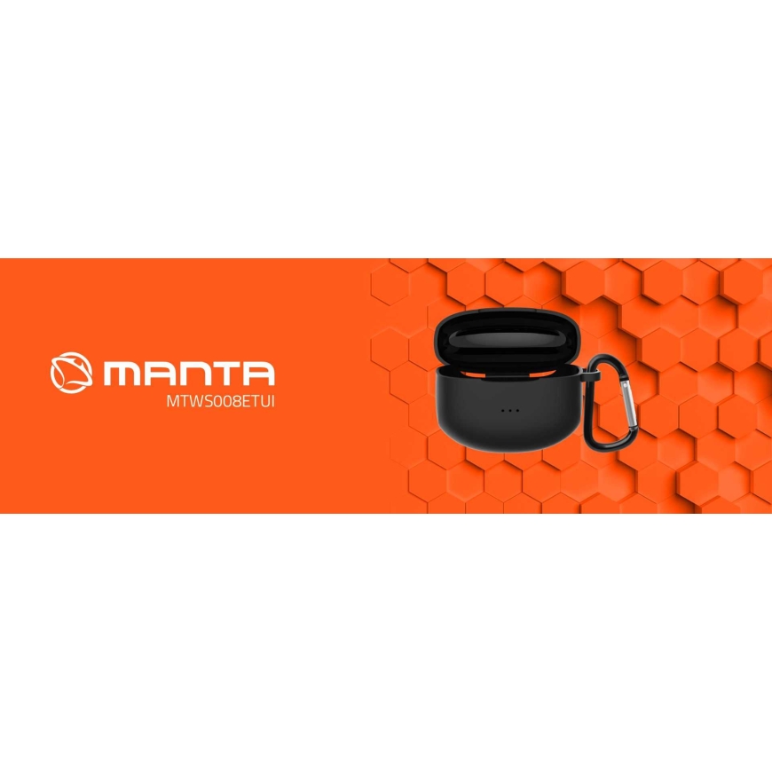 Manta MTWS008ETUI RYTMO Earphones Case, Black – 2