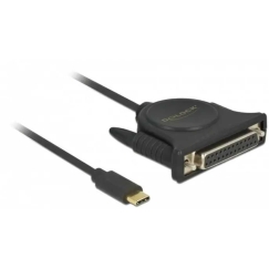 DELOCK USB-C 2.0 / DB25 1.8m juodas