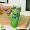 Paladone Minecraft Green 900ml Insulated Cup and Straw Paladone Minecraft Green 900ml Insulated Cup and Straw