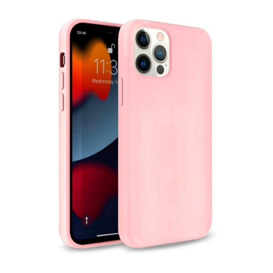 Riff "Pehme Silikoni Kuori iPhone 13 Pro Max" Vaaleanpunainen
