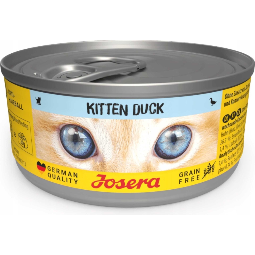 JOSERA Drėgnas maistas kačiukams su antis 85 g