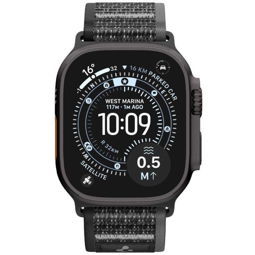 Spigen Athlex Air 2 Band Apple Watch 44/45/46/49 mm Juoda-Pilka – 4