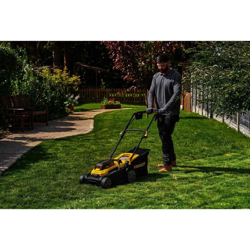 Stanley V20 bevielis vejapjovė 36V (2x18V) (juodas/geltonas, wit