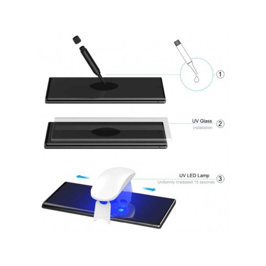 Riff "Full Screen Nano Glue Tempered Glass UV-lamppu Galaxy S21+ 5G" – 3
